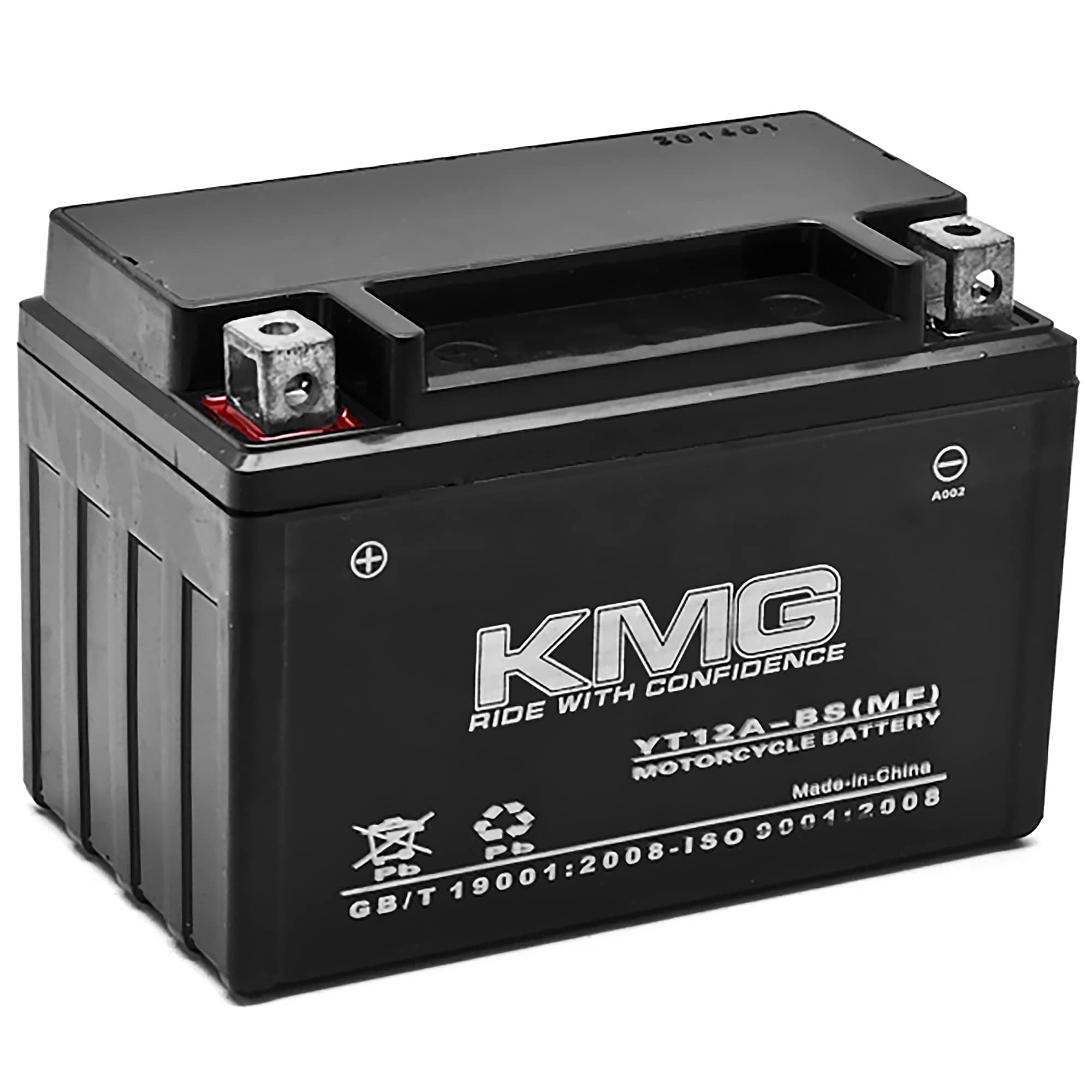KMG Battery Compatible with Suzuki 750 GSX-R750 2000-2012 YT12A-BS
